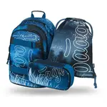 BAAGL 3 SET SKATE STEEL Školský set, modrá, veľkosť