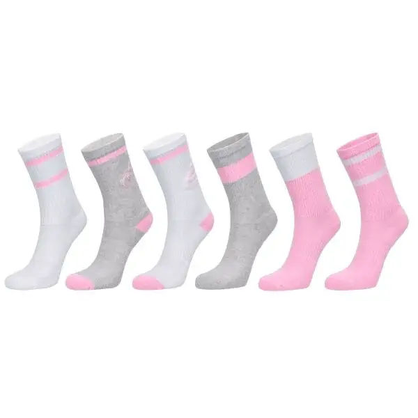 Nike Y EVERYDAY CSH CREW 6P Dětské ponožky, šedá, velikost