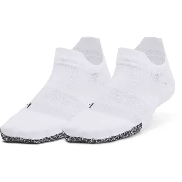 Under Armour BREATHE 2 NO SHOW TAB 2PK Dámské ponožky, bílá, velikost UNI