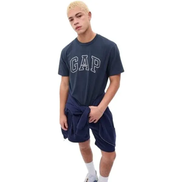 GAP ARCHIVE LOGO Pánské tričko, tmavě modrá, velikost