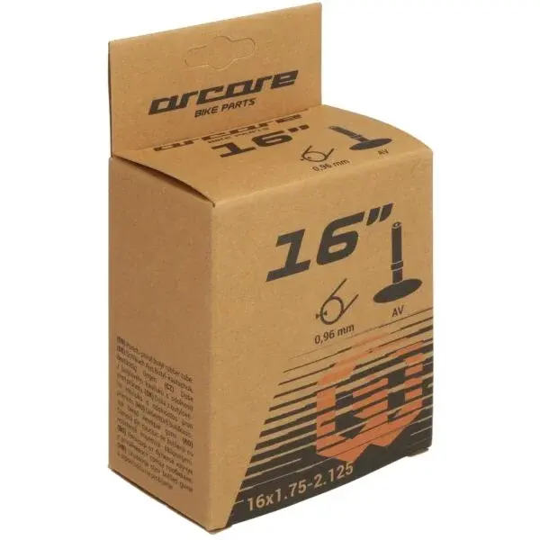 Arcore 16AV 1,75-2,125 Cyklistická duše, černá, velikost