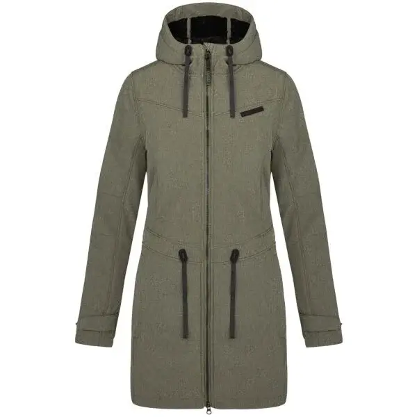LOAP LUPIDA Dámský softshellový kabát, zelená, velikost