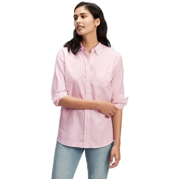 GAP V-FRCH FITTED OXFORD Dámská košile, růžová, velikost