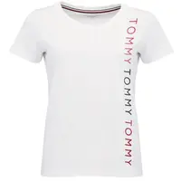 Tommy Hilfiger EMBROIDERY-SS TEE Dámské tričko, bílá, velikost