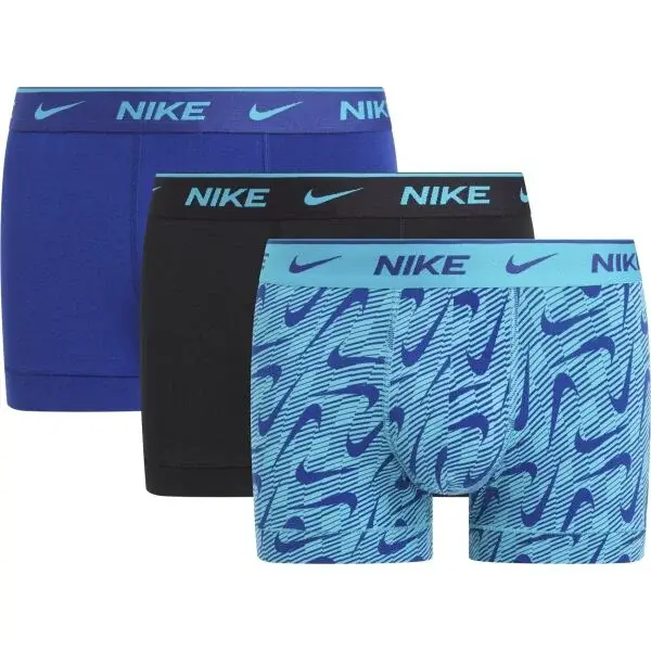 Nike EDAY COTTON STRETCH Pánské boxerky, modrá, velikost