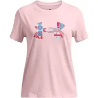 Under Armour BIG LOGO FILL Dívčí tričko, růžová, velikost L