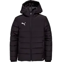 Puma TEAMADDITIONS HOODED PADDED JACKET JR Dětská bunda, černá, velikost