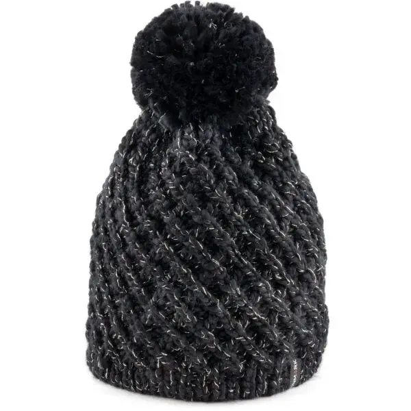 Finmark WINTER HAT Zimní pletená čepice, černá, velikost UNI