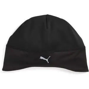 Puma RUNNING CONTOURED SKULL BEANIE Běžecká zimní čepice, černá, velikost