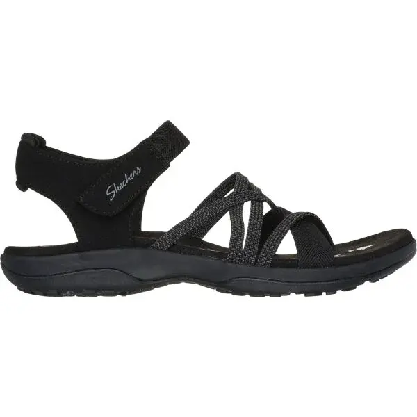 Skechers REGGAE SLIM - MEADOW GRAZER Dámské sandály, černá, velikost