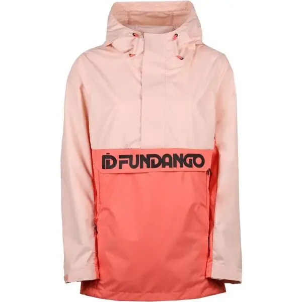 FUNDANGO BETULA LOGO ANORAK Dámská přechodová bunda, lososová, velikost