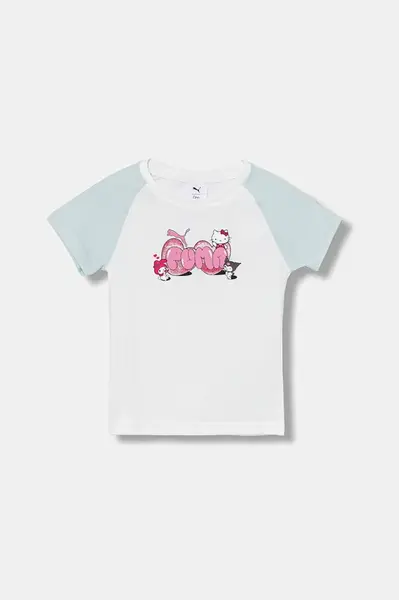 Puma Dětské bavlněné tričko Puma PUMA X HELLO KITTY & FRIENDS Slim Tee