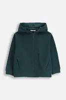 Dětská bavlněná mikina Coccodrillo zelená barva, s kapucí, s aplikací, FROSTING PUDDLE GIRL KIDS