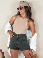 Szorty jeansowe damskie JEANLOVE czarne Dstreet