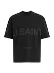 AllSaints Tričko 'BIGGY'  tmavosivá / čierna