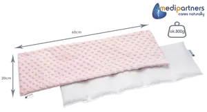 Medi Partners Temopot with cherry seeds large 20x60 – 5 chambers Minky – Light pink