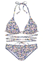 BUFFALO Bikiny  modrá / svetložltá / oranžová / ružová