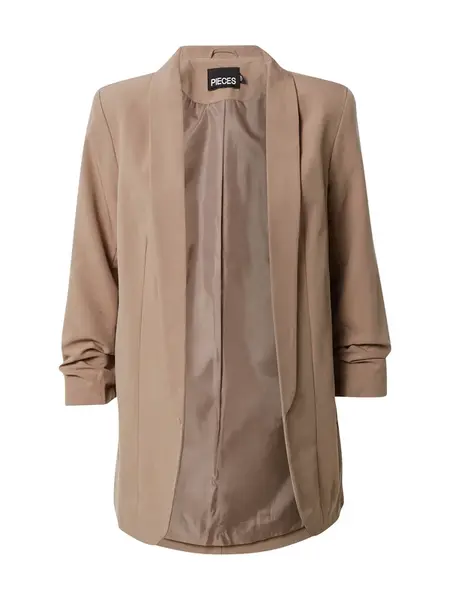 PIECES Blejzer  svetlohnedá