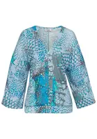 BUFFALO Blúzka  modrá / svetlomodrá / tmavosivá