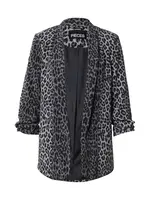 PIECES Blejzer 'PCBosella'  tmavosivá / čierna