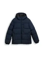 TOM TAILOR DENIM Zimná bunda  tmavomodrá