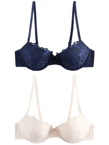 Next Podprsenka  krémová / námornícka modrá