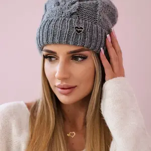 marka niezdefiniowana Čepice K168 tmavě šedá