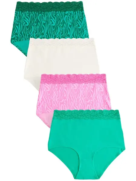 Next Nohavičky  nebielená / zelená / tmavozelená / ružová