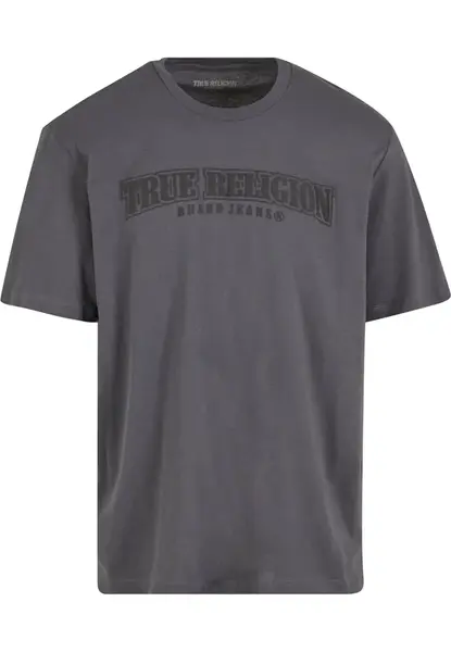 True Religion Tričko 'Nu Brush'  grafitová / čierna