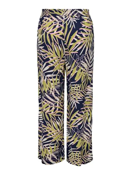 JDY Nohavice 'JDYSTAR SEZEN'  svetlobéžová / námornícka modrá / kiwi