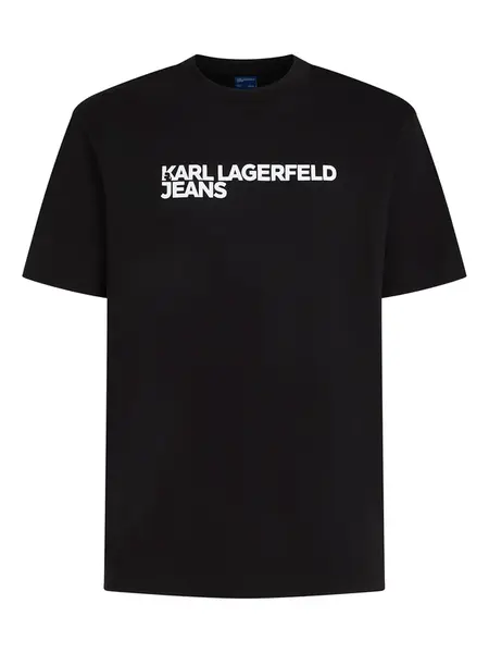 KARL LAGERFELD JEANS Tričko  čierna / biela