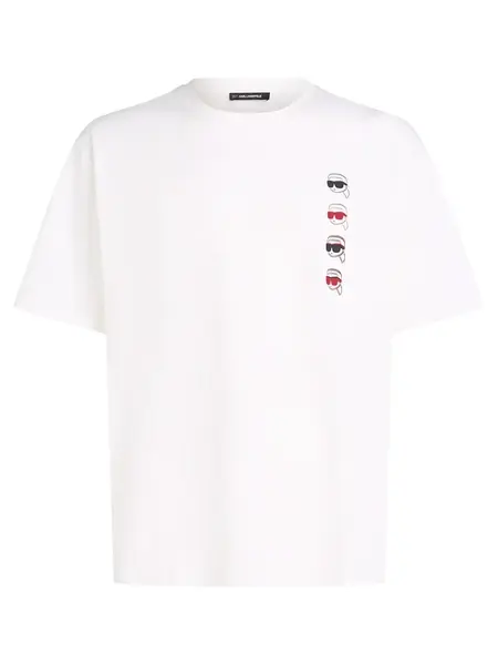 Karl Lagerfeld Tričko  červená / čierna / biela