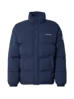 GUESS JEANS Zimná bunda  námornícka modrá / biela