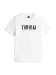 Tommy Jeans Tričko  námornícka modrá / svetločervená / biela