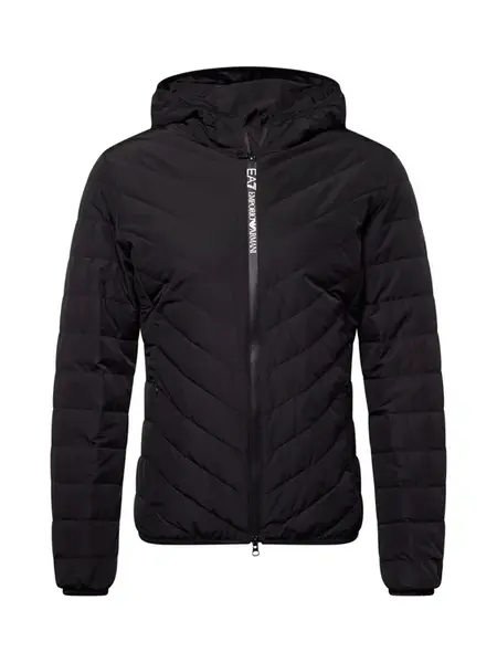 EA7 Emporio Armani Prechodná bunda  čierna / biela