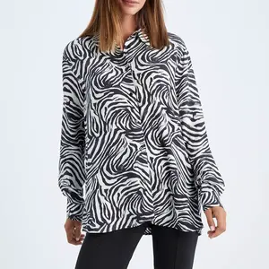 DEFACTO Volný Střih Košile s Dlouhým Rukávem