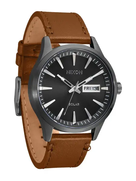 Nixon Analógové hodinky  karamelová / grafitová