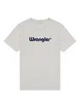 WRANGLER Tričko 'LOGO TEE'  tmavomodrá / prírodná biela