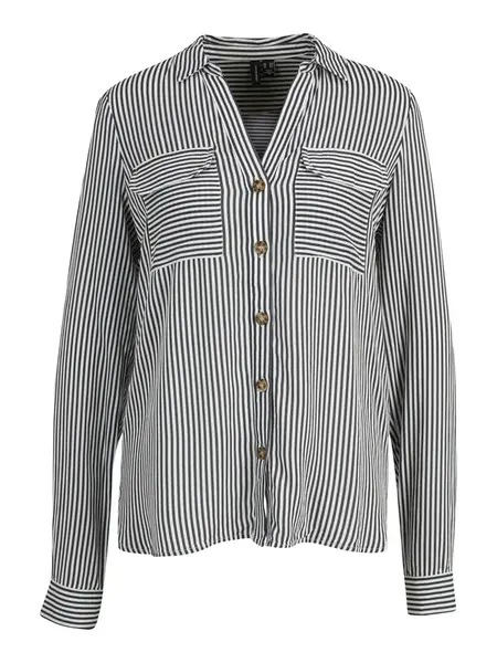 Vero Moda Tall Blúzka 'Bumpy'  čierna / biela