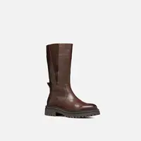 Tmavě hnědé dámské kozačky Geox Iridea - Dámské