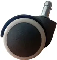 MERCURY Kolečko, pogumované, průměr 50mm, čep 11mm - bílé