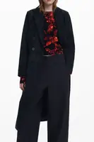 Čierny kabát Desigual pre ženy