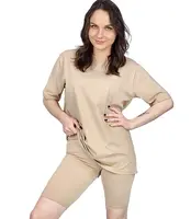 Pri Set of cotton t-shirt oversize shirt short leggings SPIREL