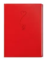 Denní diář 2026 David Vivella s ražbou A5 červená Srdce