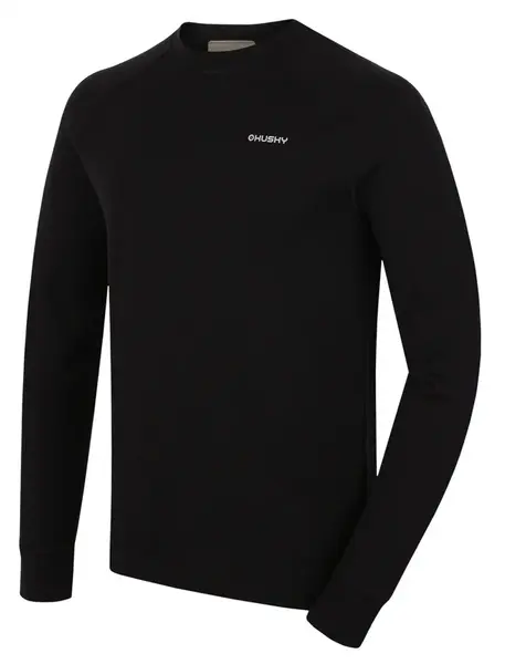 Husky Aron M XXXL, black Pánská merino mikina