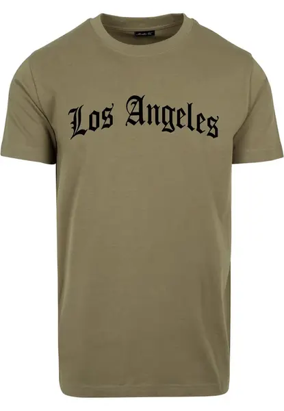 Los Angeles Texting Tee olivové