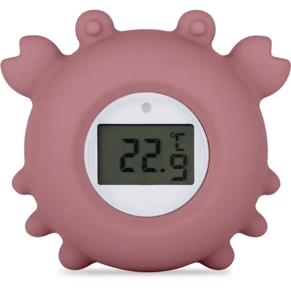 Petite&Mars Digital Silicone Water Thermometer 0m+ digitálny teplomer do vane Crab Caleb 1 ks