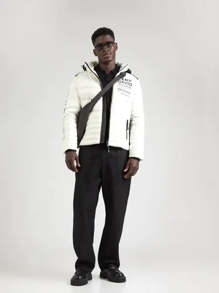 CAMP DAVID Zimná bunda  čierna / biela