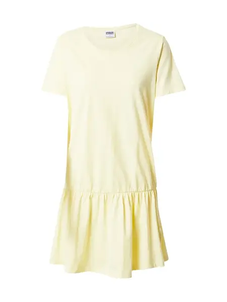 Urban Classics Šaty 'Valance'  pastelovo žltá