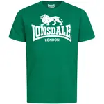 LONSDALE Tričko  smaragdová / biela